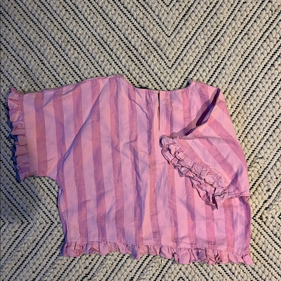 Zara pink loose crop top size small. - Picture 2 of 2